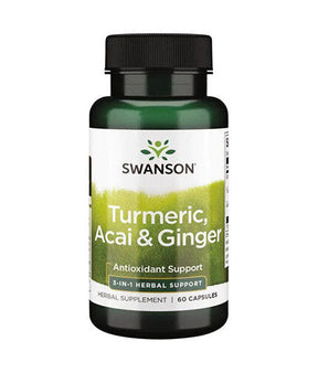 Full Spectrum Turmeric, Acai & Ginger - 60 capsules - Nutra Best Europe