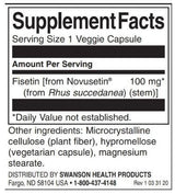 Fisetin Novusetin 100 mg - 30 capsules