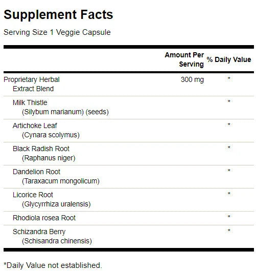 Tone du foie Détox du foie Formule 300 mg - 120 capsules