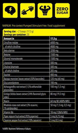 Xtreme napalm pré-conteste/pompé - Stimulant libre - 17,5 grammes
