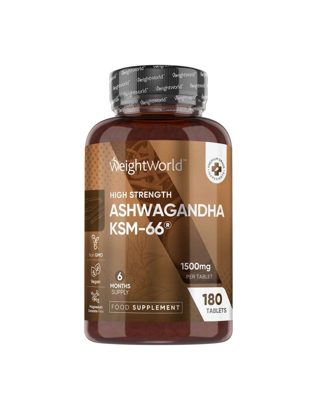 Stress et bonne humeur - Ashwagandha KSM-66®, 150 mg x 180 comprimés
