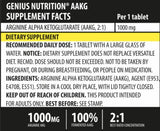 AAKG 1000 mg 180 comprimés