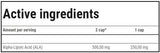 Ala 250 | Acide lipoïque alpha 250 mg - 60 capsules
