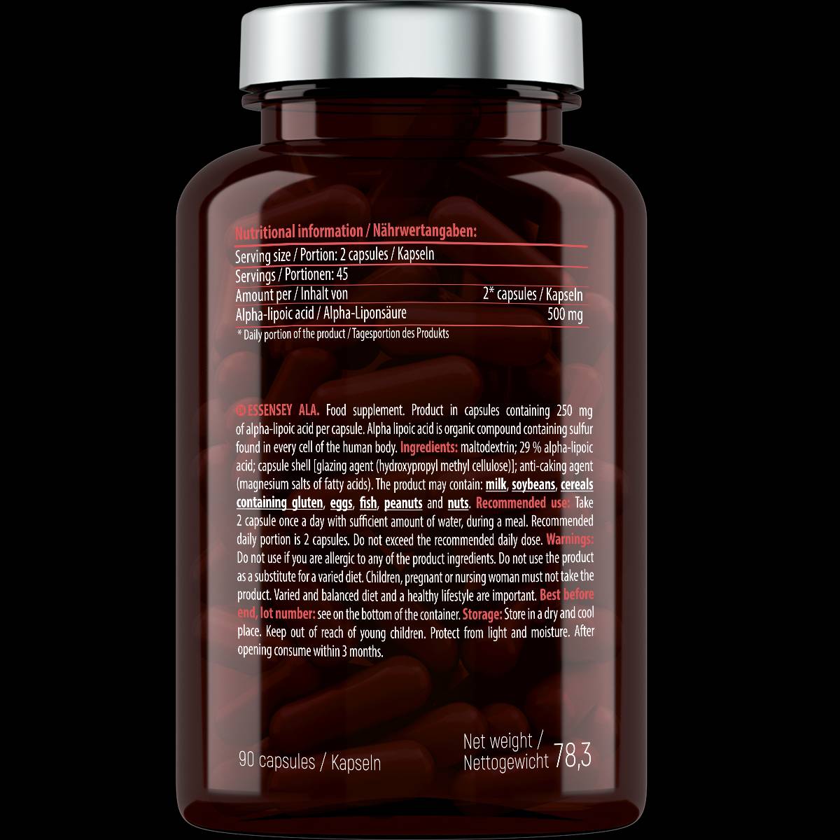 Ala | Acide lipoïque alpha 500 mg - 90 capsules