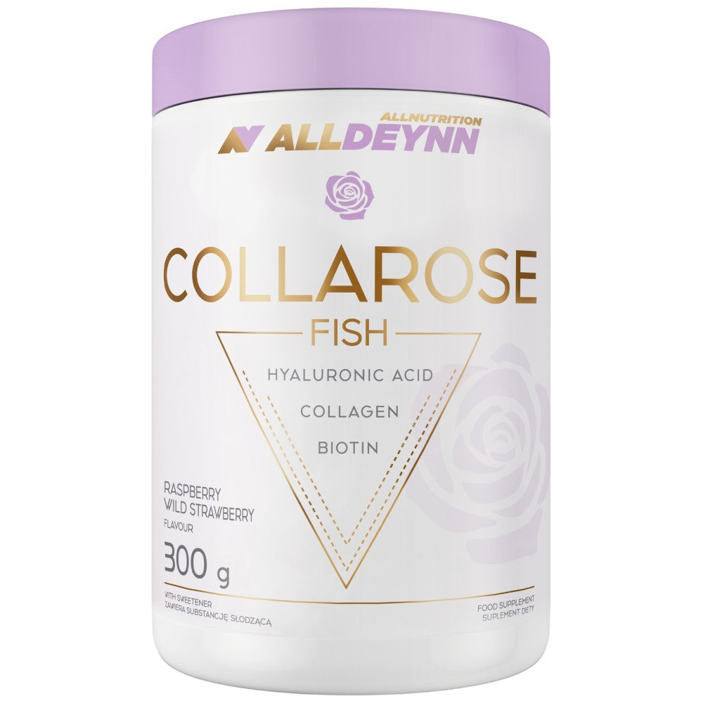 Alldeynn | Collarose Poisson - Collagène marin avec acide hyaluronique - 300 grammes