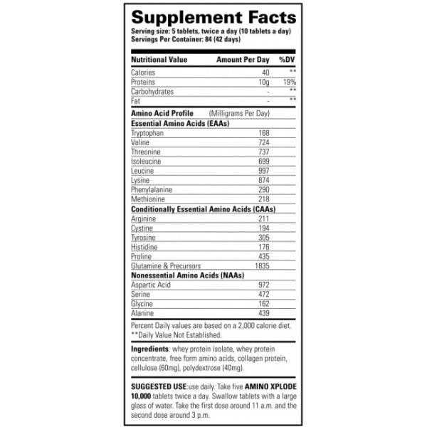 Amino Xplode 10 000 - 420 comprimés
