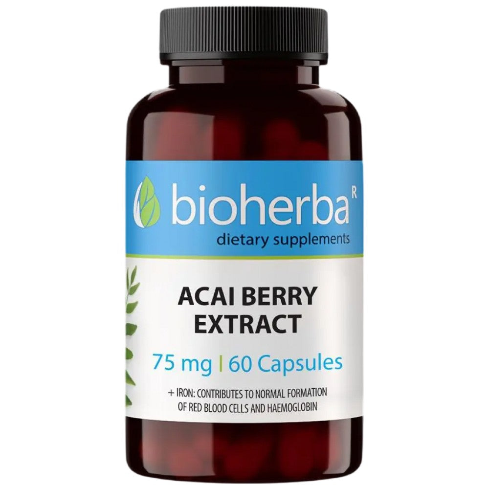Extrait de baies d'açai 75 mg - 60 capsules