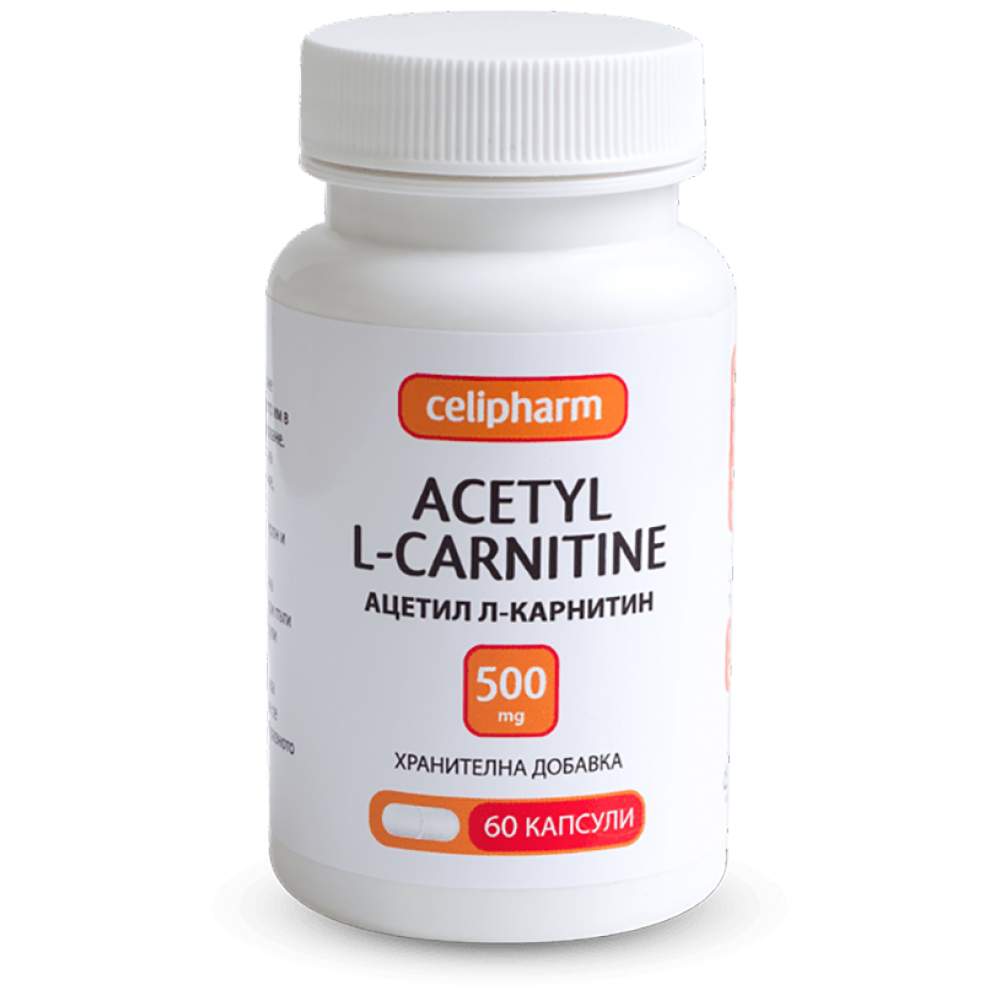 Acétyl l-carnitine 500 mg 60 capsules