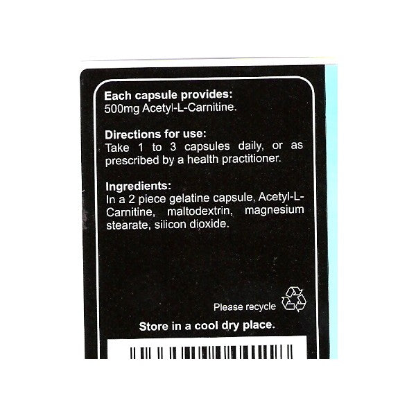 Acétyl L-carnitine 500 mg - 90 capsules