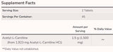 Acétyl L-carnitine 750 mg - 90 comprimés