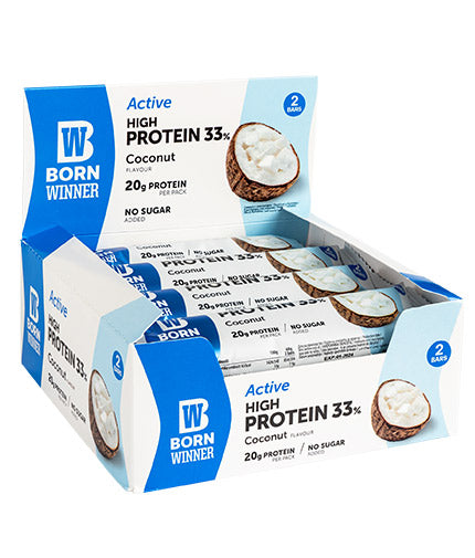 Barre active 33% à haute protéine - 12 x 60 grammes