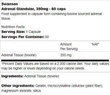 Capsules glandulaires surrénales 350 mg 60