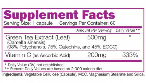 Extrait de thé vert avancé - 60 capsules