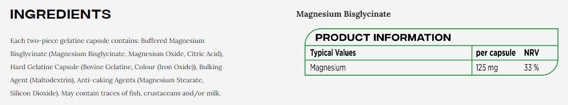 Albion chélé magnésium bisglycinate - 90 capsules
