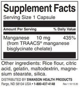 Albion chélé manganèse 10 mg - 180 capsules