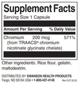 Albion Chromium 200 MCG/180 Caps - 0