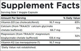 Albion Magnésium et calcium/avec vitamine D3 et K2 - 90 capsules