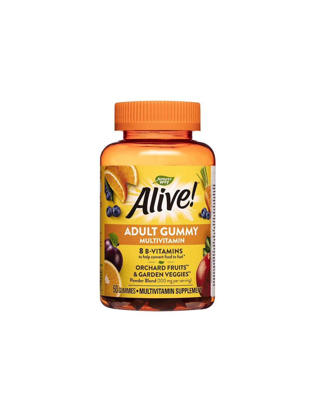 <tc>Alive</tc>! Multivitamines gélifiées pour adultes/ <tc>Alive</tc>! Multivitamines, 50 comprimés de gelée Nature's Way