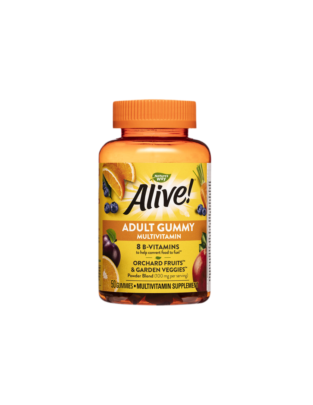 <tc>Alive</tc>! Multivitamines gélifiées pour adultes/ <tc>Alive</tc>! Multivitamines, 50 comprimés de gelée Nature's Way