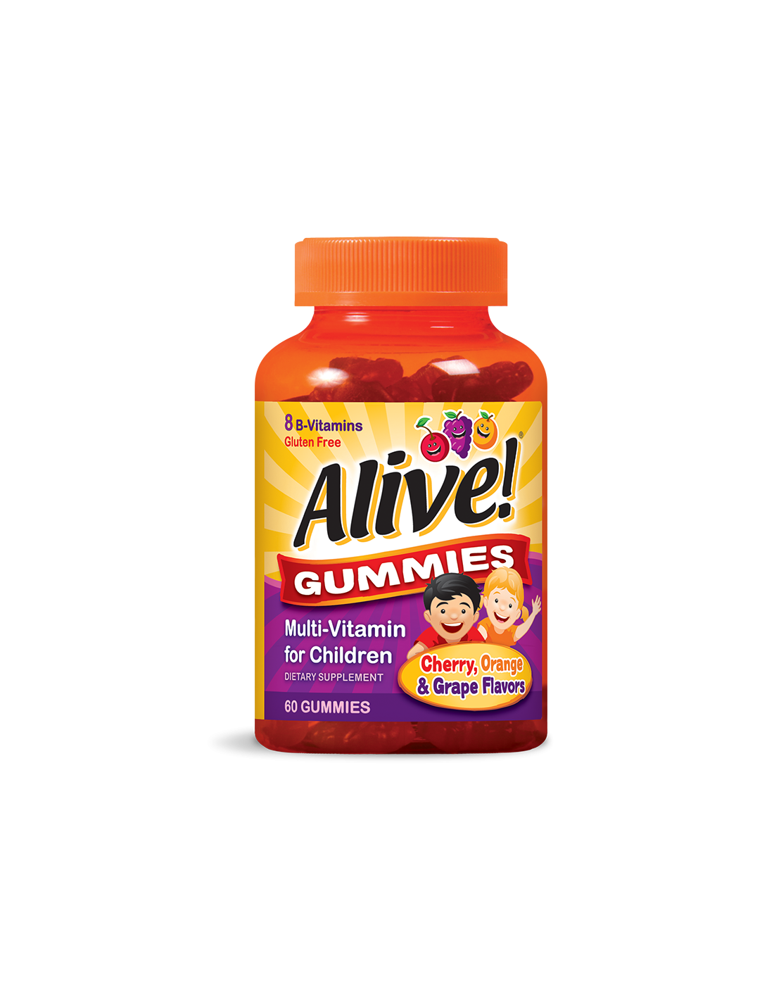 <tc>Alive</tc>! Gummies multivitaminés pour enfants / <tc>Alive</tc>! Multivitamines pour enfants x 60 comprimés de gel Nature's Way