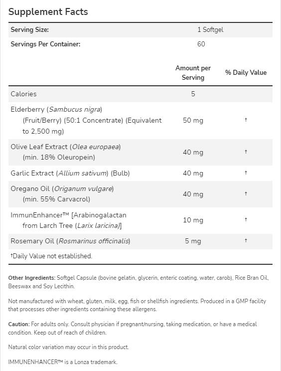 Allibiotic CF - 60 capsules de gel