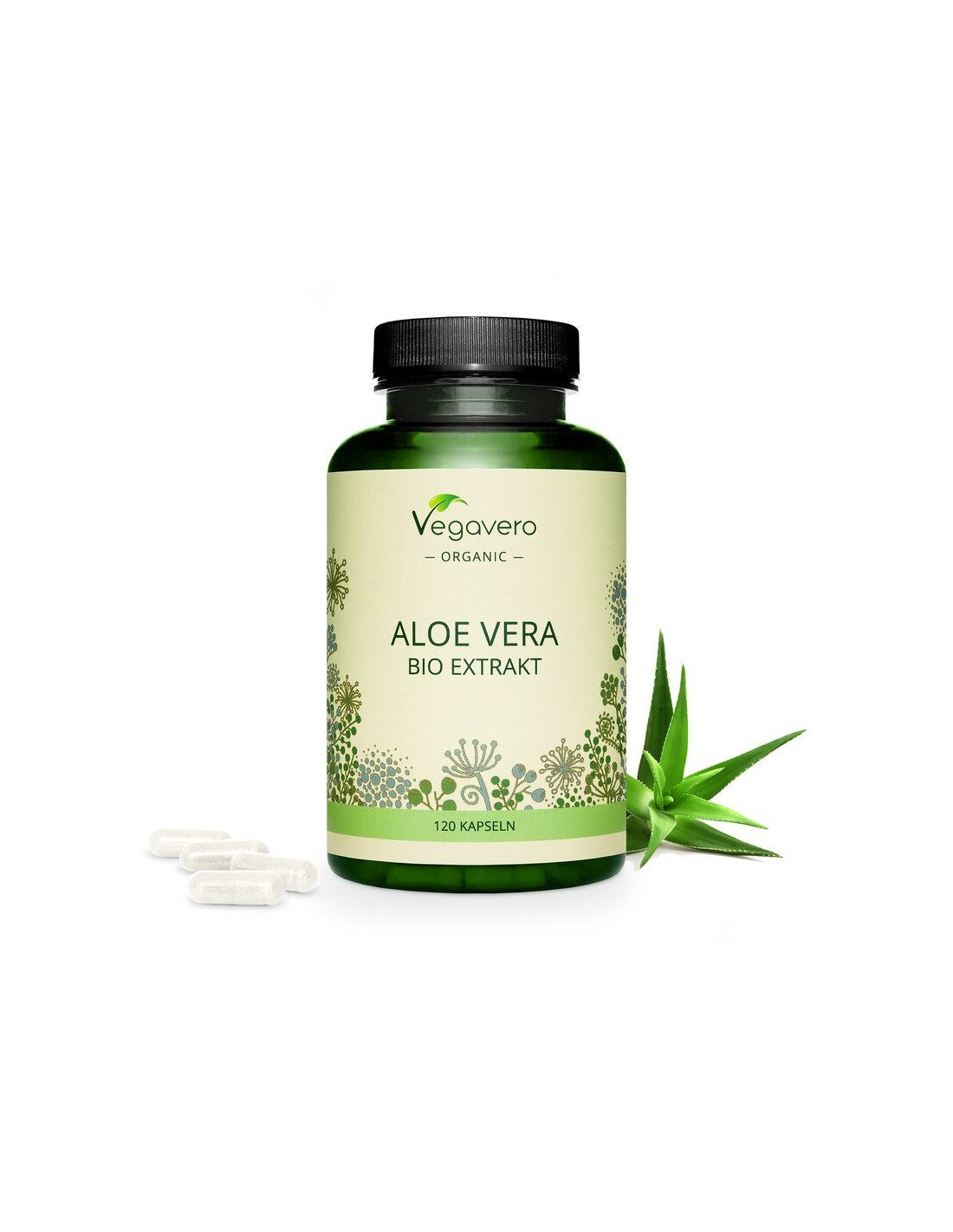 Aloe Vera Bio Extrakt/Aloe Vera Bio Extract, 120 capsules, 100% végétalien