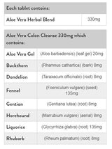 Aloe Vera Colon Cleanse 330 mg - 120 comprimés