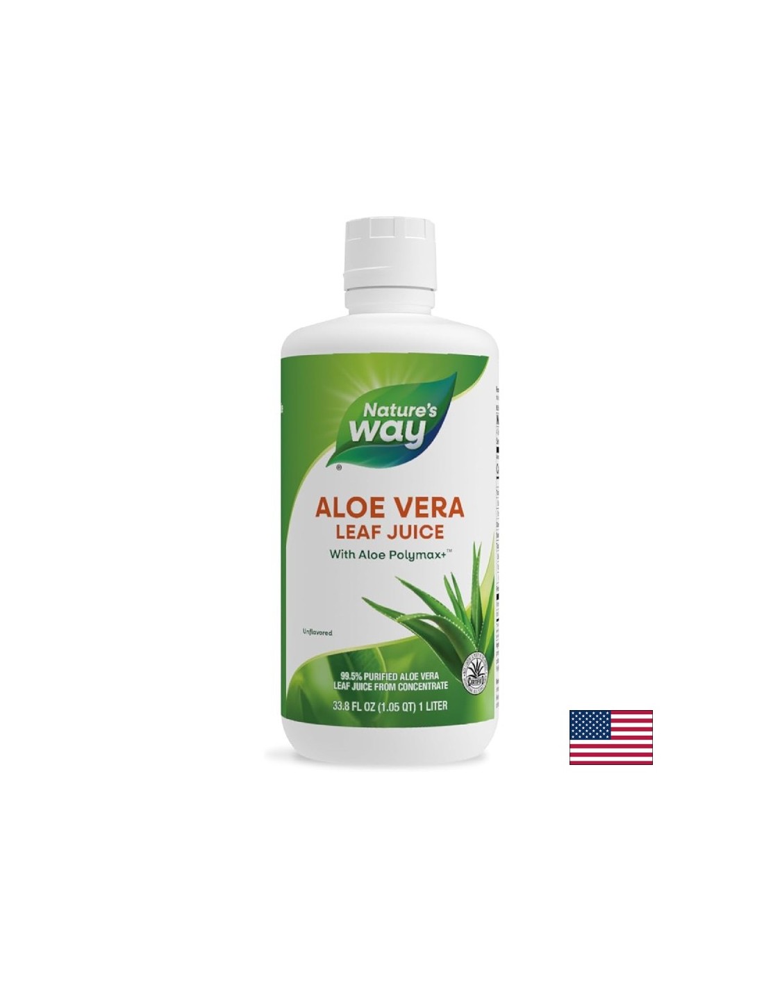 Jus de feuille entier d'aloe vera - 1000 ml