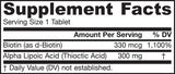 Alpha Lipoic Sustain 300 mg - 120 comprimés
