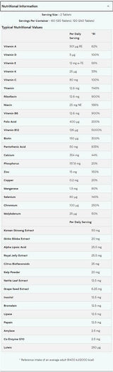 Alpha Men Super Multi Vitamine - 120 comprimés
