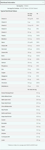 Alpha Men Super Multi Vitamine - 240 comprimés