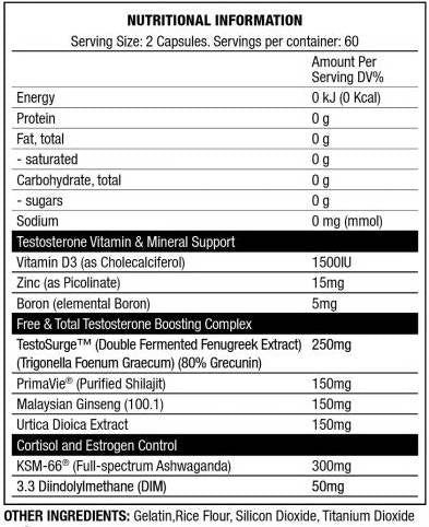 Booster de test alpha - 120 capsules
