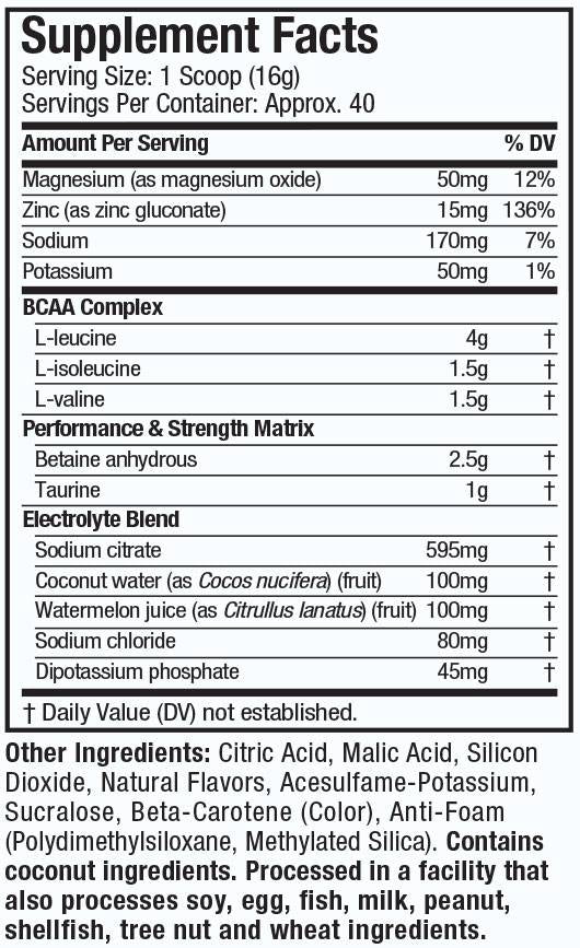Amino Build/Performance-Enhancing BCAA Formula 400 GRAMS