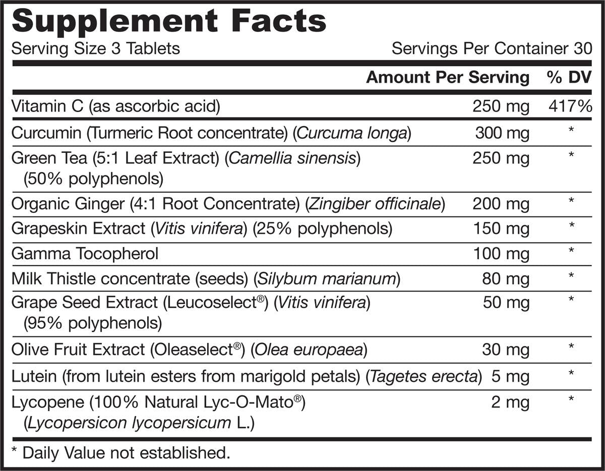 Comprimés antioxydants 90 comprimés
