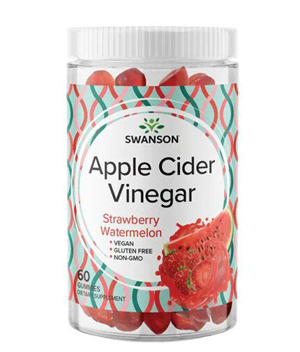 Gummies de vinaigre de cidre de pomme | Pastèque aux fraises - 60 comprimés à croquer