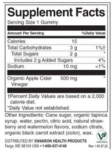 Gummies de vinaigre de cidre de pomme | Pastèque aux fraises - 60 comprimés à croquer