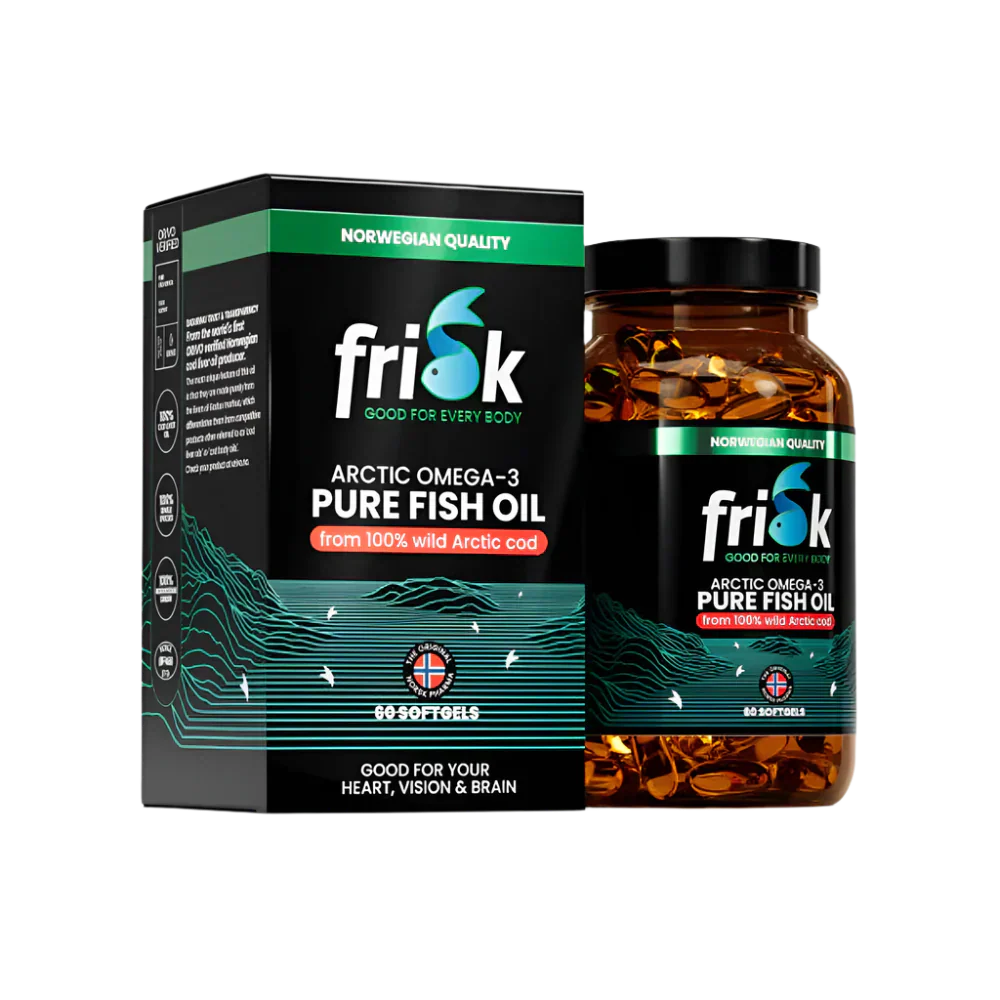 Arctic Pure - oméga-3 à partir de la morue à 100% sauvage - 60 capsules