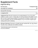 Arginine HCL - 400 grammes