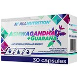 Ashwagandha + Guarana | Anti-stress, concentration et énergie - 30 capsules