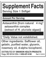 Astaxanthine 4 mg - 60 capsules de gel