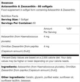 Astaxanthine et zéaxanthine 60 capsules de gel