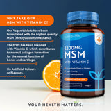 MSM 2200 mg (os et articulations) - 365 comprimés