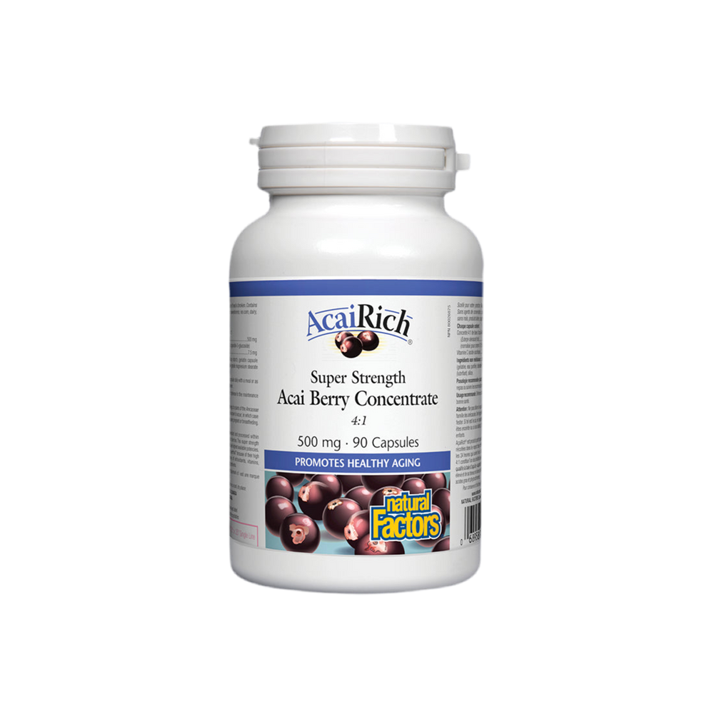 Concentré de baies d'açai 4: 1 500 mg - 90 capsules