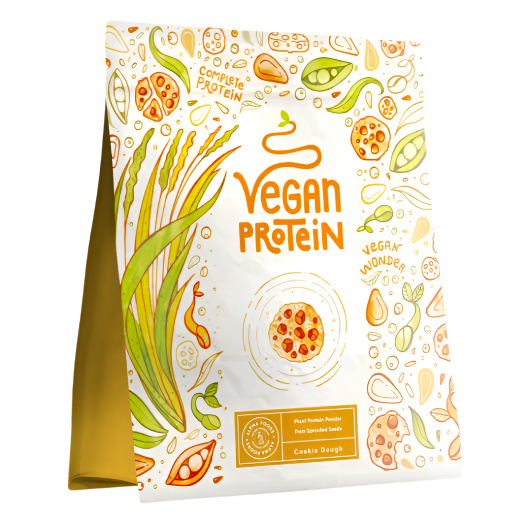 Protéine végétalienne - saveur de pâte à biscuits (600 g) par alpha aliments