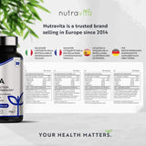 BCAA (2:1:1) avec vitamines B6 et B12 - 180 capsules végétales. <tc>Nutravita</tc>