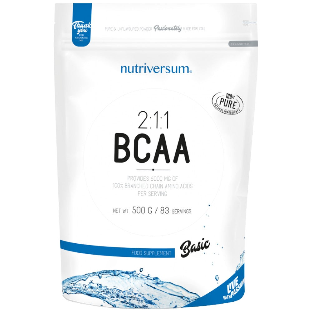 BCAA 2: 1: 1 poudre - 500 grammes