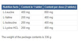 Formule forte BCAA 4000 - 240 comprimés