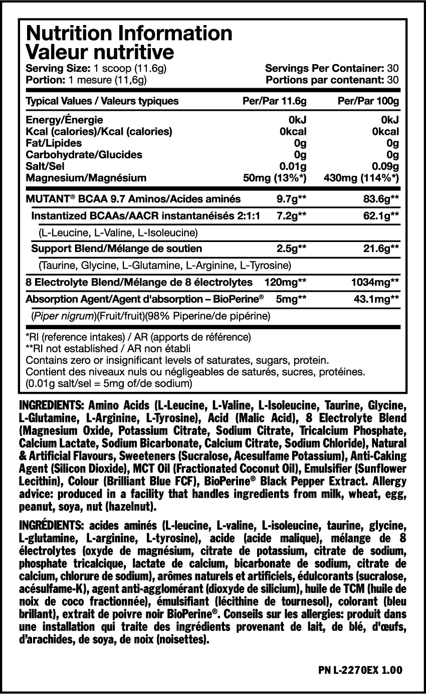 BCAA 9.7/30 Serv. - 0,348 kg