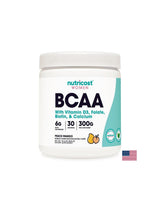 Chaîne ramifiée Acides aminés BCAA + vitamine D3, acide folique, biotine, calcium (pour les femmes), 300 g de poudre avec saveur de mangue