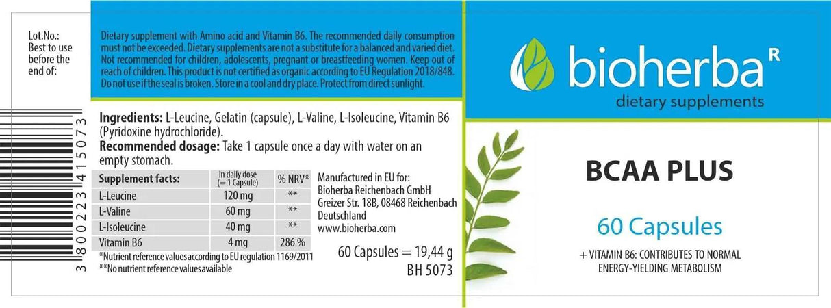 BCAA Plus - 60 capsules